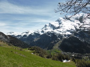 Looking south east towards la Sache