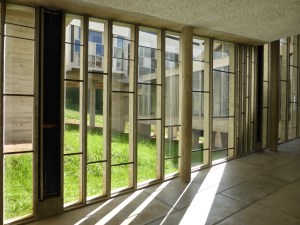 The cloister, looking into the courtyard
