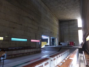 The pared down nave