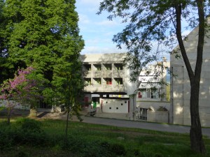 View of the east side, with our cells