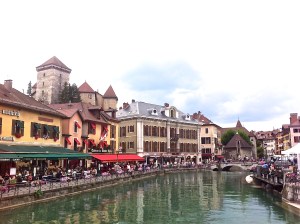 Annecy, river Thiou