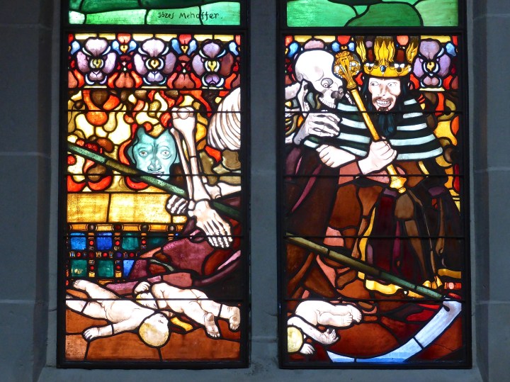 Fribourg, St Nicholas: stained glass by Mehoffer