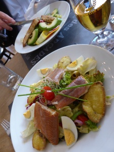 Fribourg, Cafe des Arcades: locally sourced lunch