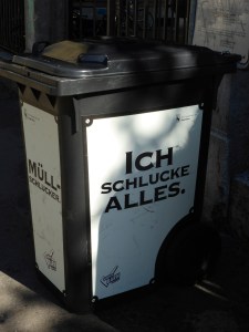 Hungry bin: 'I gobble everything'