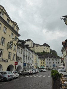 Feldkirch: Neustadt street, with the Schatten castle