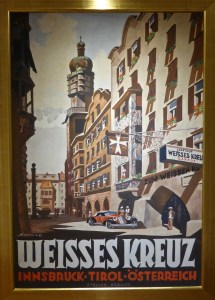 Our hotel, when the street was not pedestrianised