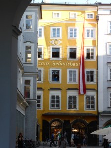Mozart's birthplace, now a shop