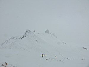 Hiking up to Col de la Sachette