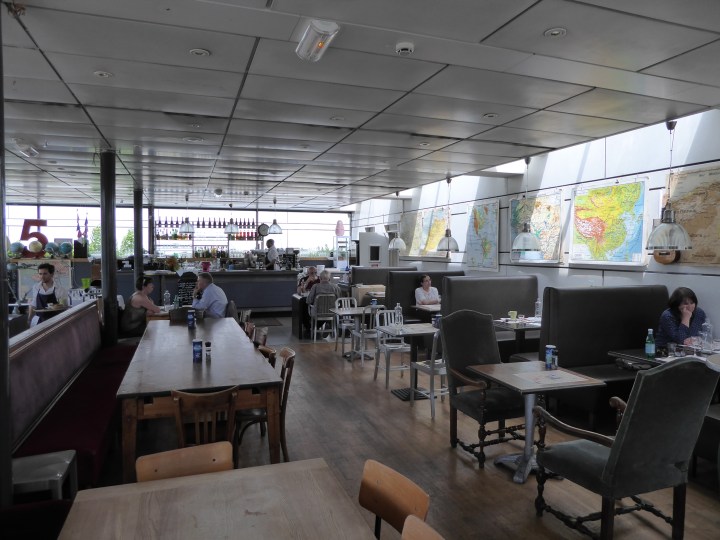 Chilled: friendly staff and good food at the museum's café