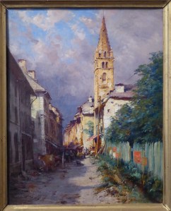 19th century painting of Barcelonnette (c) La Sapiniére
