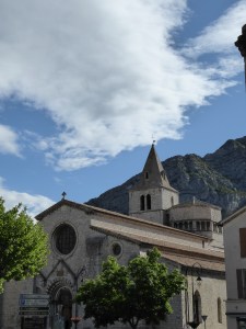 The Romanesque church in Sisteron