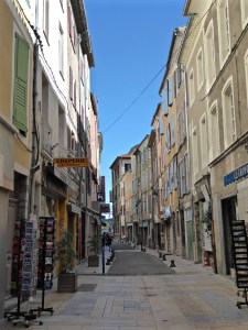 Sisteron: in the old town
