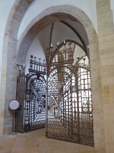 Osnabrück: wrought-iron gate in the cathedral