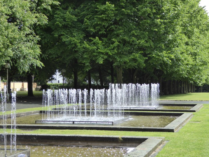 Ösnabruck: fountains at the back of the old schloss