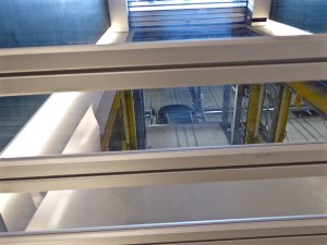 Aarhus' new Dokk1 centre: the Vorsprung disappearing in the bowels of the robotic carpark