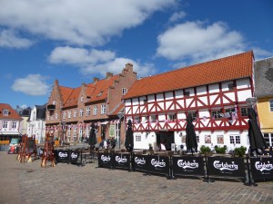 Aalborg: square in the pedestrianised centre