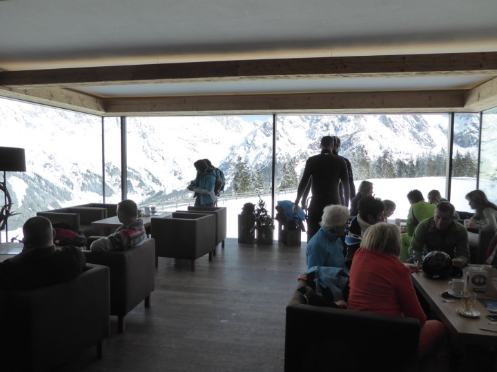 The picture window at the Steinbockalm