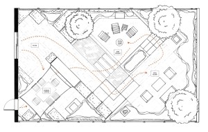 Modernist garden - journey through the various areas of the garden