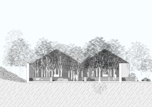 Evolution Mill, section, grazed landscape