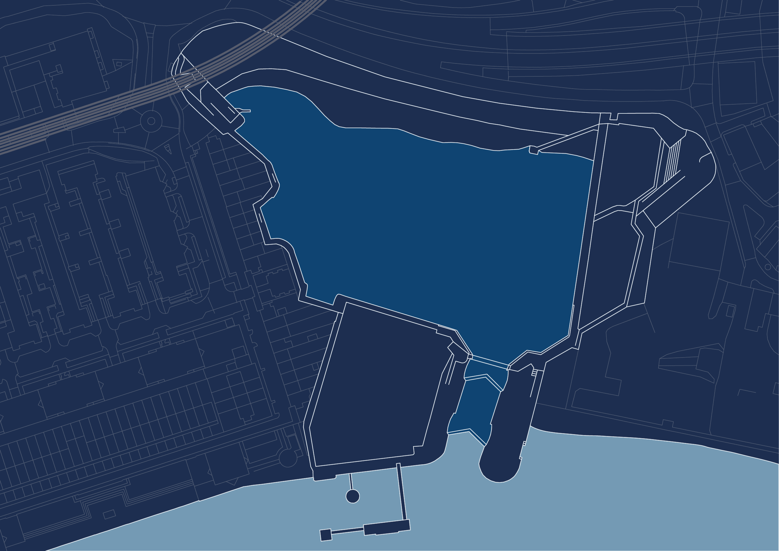 The project embraces the silting process as a way of expanding lost ground.